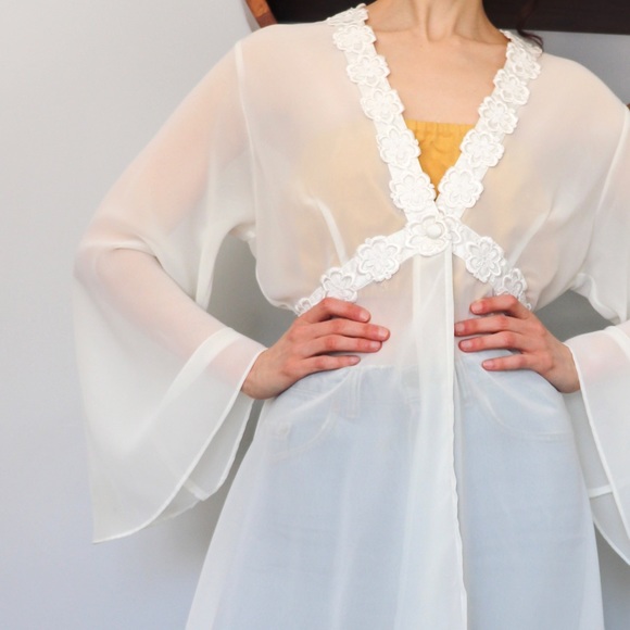 Flowy Sheer Cover Up - Picture 2 of 3